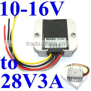 dc Voltage Regulator 10-16V 12V 15V Step up to 28V 3A 84W Boost Converter Power Supply Module Waterproof for Bus LED thumbnail-1