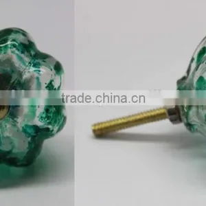 Frosted Glass Knob With Metal Fittings - 1.5 Inch thumbnail-5