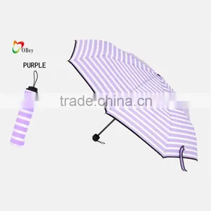 Color Assorted Stripe Mini Umbrella thumbnail-1