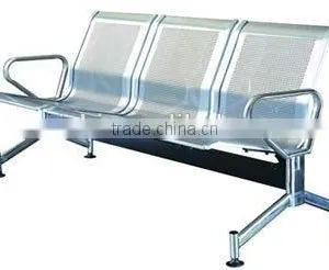 Hot Selling Medical Center Furniture Stainless Steel Waiting Seat With Chromed Arm and Leg thumbnail-4