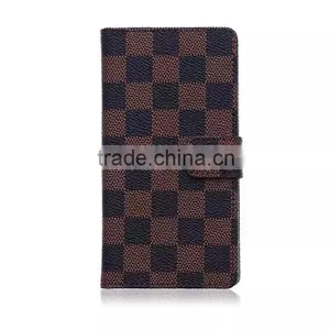 Grid Wallet PU Leather For Sony Xperia Z4 Case Cover thumbnail-3