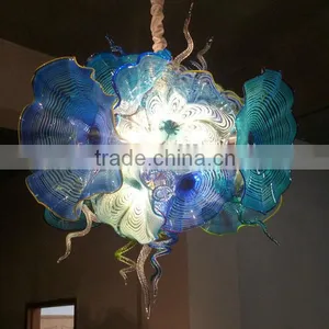 Hand Blown Glass Chandelier Decoration Modern Glass Chandelier From Famous Chinese Glass Artist Mr Ou LianHua thumbnail-1