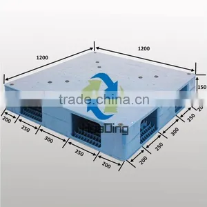 Safe And Recyclable Eco-Friendly Hygienic Blue Logistic Plastic Pallet for Sale thumbnail-1