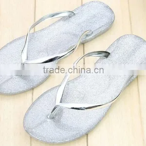 2015 Fashion Crystal Slipper Flat Bottom Beach Slippers Wholesale thumbnail-4
