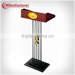 I-017 Best Selling American Wooden Lecture Rostrum/Podium Desk/Church Pedestals/Designs of Pulpits/Speech Platform thumbnail-1