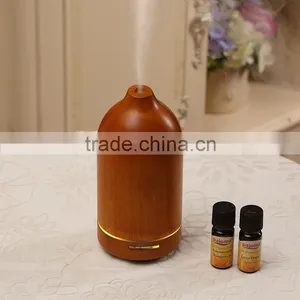 Wood+ABS+PP+Silicone Aroma Oils, Wooden Electric Ultrasonic Aroma Diffuser, 100ml Aroma Humidifier thumbnail-2