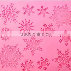 Christams Silicone Snowflakes Cake Mold / Xmas Fondant Cake Decoration Mould / Silicone Molds for Cake Decorating thumbnail-6