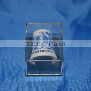 Porcelain Thimble Souvenir in Acrylic Box thumbnail-2