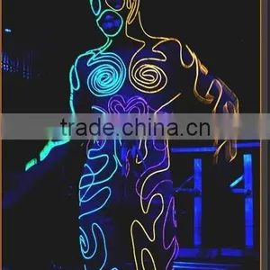 EL Costume, Electroluminescent Garment,dress, el Cable, el Light, el Flash Product, el Advertising Product, el Lighting Wire, thumbnail-1
