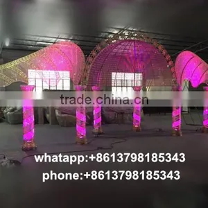 Indian Mandap Wedding Stage Backdrop Decoration Pipe Drape Wholesale thumbnail-1