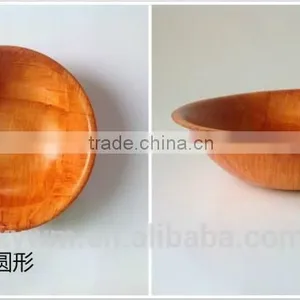 American Woven Woodenware Round Shape Salad Bowl thumbnail-2