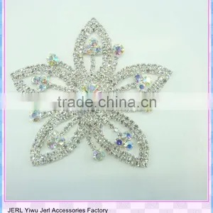 Bling Bling Bridal Crystal Lace Rhinestone Applique Sewed on Wedding Dress thumbnail-3