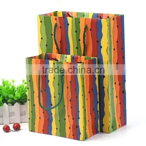 Christmas Gift Bags Color Printing Paper Clothes Bag Shopping Handbag thumbnail-1