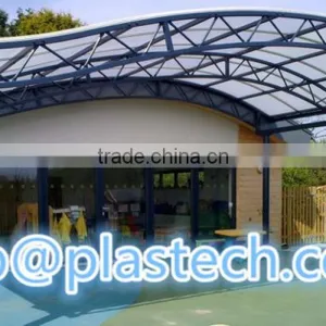 Canopy Material Retractable Roof Transparent Plastic Polycarbonate Sheet for Balcony Roof Cover Sun Roof for House thumbnail-1