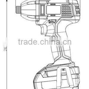 BKS1801 Taizhou Bak 18V Li Ion Cordless Impact Screwdriver,18V Cordless Screwdriver Power Tool thumbnail-2