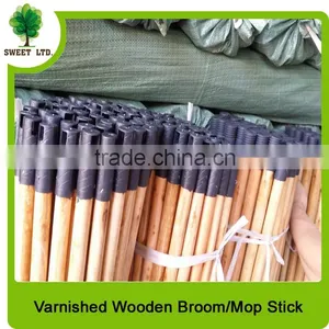 Italian Screw Varnished Wood Broom Stick With Factory Price thumbnail-3