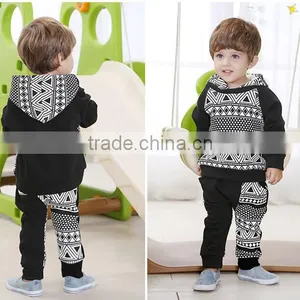 New Fashion Geometric Pattern Baby Boys Clothes thumbnail-2