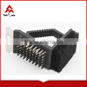 BBQ Tools, BBQ Brush,stainless Steel Wire BBQ Cleaning Brush With Stainless Steel Handle thumbnail-3