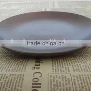 Matt Color Black Ceramic Glazed Plates thumbnail-3