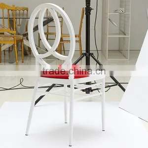 White Colour Chair and Red Cushion Set With Garden Furniture Outdoor thumbnail-2