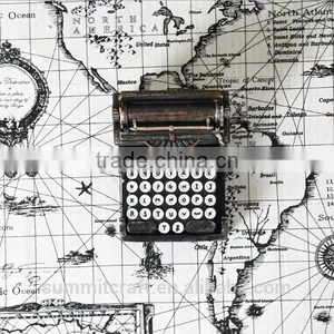 Resin Vintage Typewriter Shape Drink Coasters Holder Set thumbnail-4