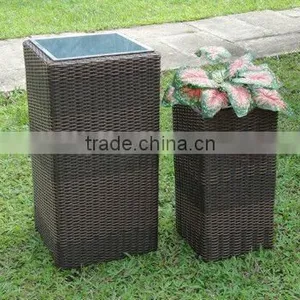 2012 Nice Design Outdoor Flower Planter Set/wood Frame With Four-cornered Shape/using Natural Materials /2pcs Planter Set thumbnail-1