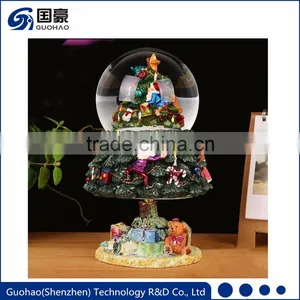 Christmas Ornaments Resin Christmas Tree Music Snow Globe thumbnail-1