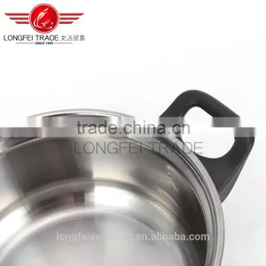 011274 High Quality Unique Handle Popular Steel Sets Cheap Hot Sale Stainless Steel Cookware thumbnail-6