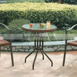 Steel Frame Rattan Bistro Chair thumbnail-1