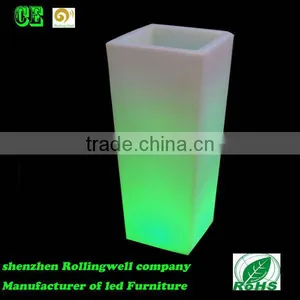 LED Large and Tall Flower Pots /led Cheap Plastic Tall Plastic Flower Pots Glowing Flower Pot thumbnail-3