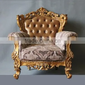 MS-1412-01&MS-1419-01&MS-1403-01 France Style Furniture Sofa Set in Gold Finish thumbnail-2