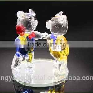 Romantic Crystal Couple Bears as the Best Crystal Wedding Present for 15th Wedding Anniversary thumbnail-1