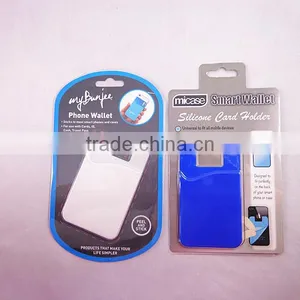 3M Sticker Silicone Smart Wallet for Cell Phone/mobile Phone Pouch thumbnail-4