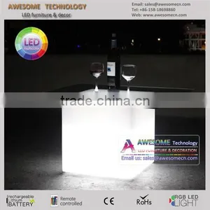 Waterproof Luminous Square Cube Table (cb400) thumbnail-2