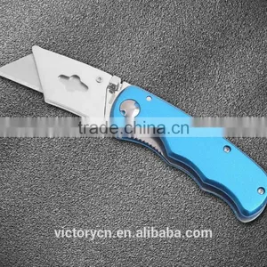 Hot Sale Aluminum Handle Folding Utility Paper Knife YJ131BL thumbnail-1