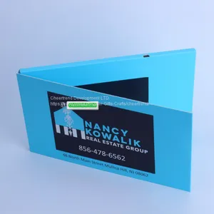 2017 the Latest High Quality Full Blue Color Printing 4.3 Inch Tft Lcd Video Advertising Brochure/video Greeting Card thumbnail-4