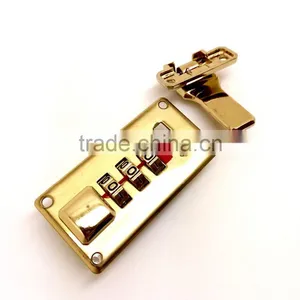 Small Combination Number Lock With Hasp for Pilot Case, Combination Lock With Push Buttom for Suitcase, Right Hand thumbnail-4