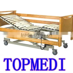 Hospital Beds Hospital Equipment Power Coating Mild Steel Frame. Electric Hospital Wooden Bed FS3236WM thumbnail-1