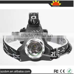 XML T6 Led Headlamp With 18650 Battery,charger and Car Charger thumbnail-4