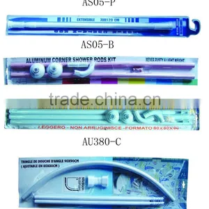 Plastic or Aluminium or Stainless Steel Telescopic Shower Rods thumbnail-1