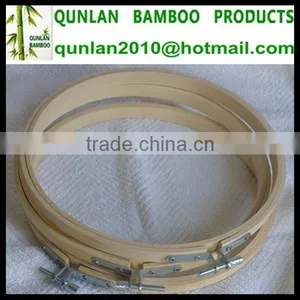 Natural Bamboo Embroidery Frame Round thumbnail-3