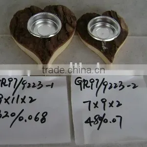 Wood Candle Holder thumbnail-1