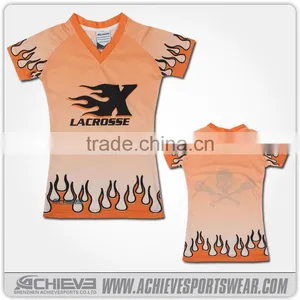 New Design Custom Mens Dye Sublimated Lacrosse Jerseys thumbnail-4