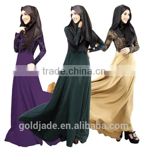 2016 Designer Abayas Dubai 100% Cotton New Design Abaya thumbnail-4