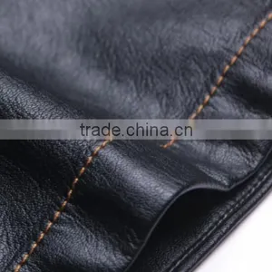 Design Cheapest Women Mini Wrap Skirts/PU Leather Skirt thumbnail-5
