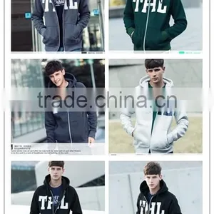 Printed Logo Zip up Custom Color Hoodies thumbnail-2