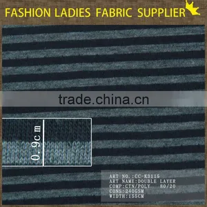 Hot Sales Ladies Fashion Fabric Cotton Polyester Double Layer Jacquard Fabric thumbnail-1