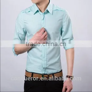 Men's White Cotton Shirt Slim Fit Shirt HOT! MSRL0042 thumbnail-1