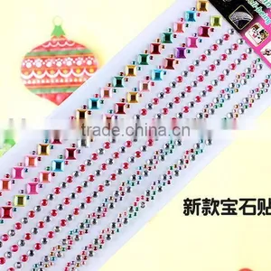 Rhinestone New Products Wholesale Customized Shape Diy Self Adhesive Acrylic Rhinestone Sticker Sheet thumbnail-6