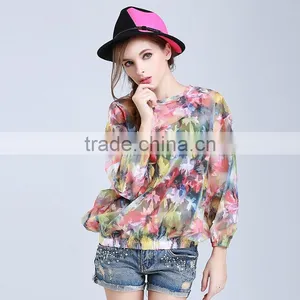 Hot Sale Summer New Applique Printed Tops thumbnail-1